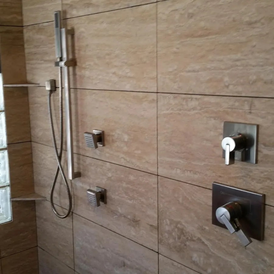 Shower fixture installation for Water Heater Replacement in Belgrade